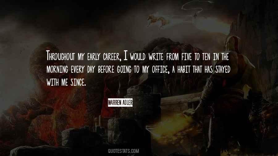 Early Career Quotes #575474
