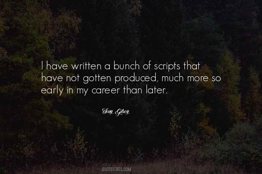 Early Career Quotes #824940