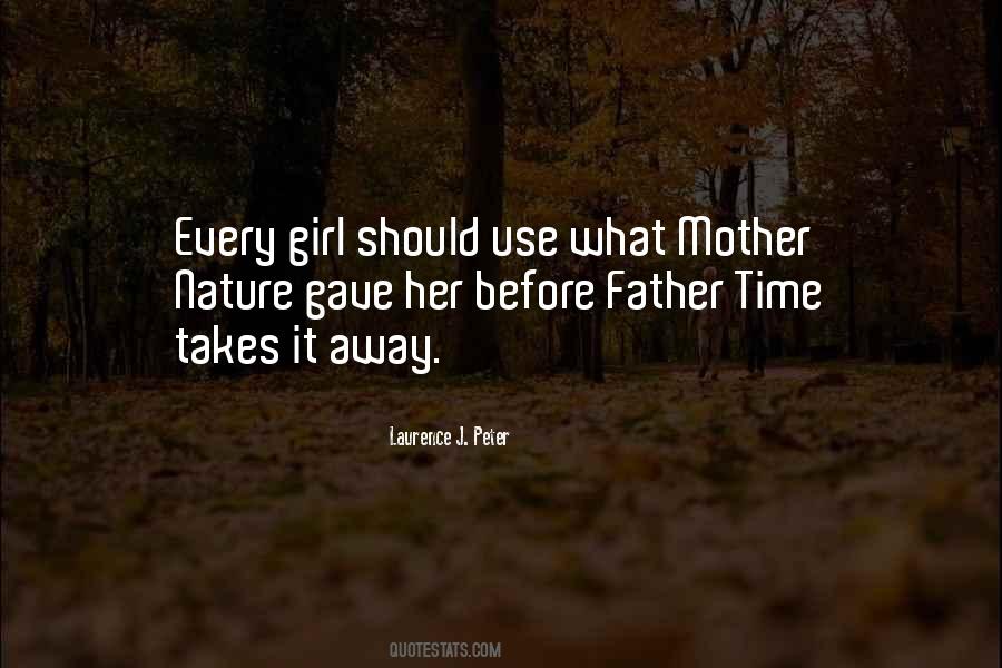 Father Time And Mother Nature Quotes #48267