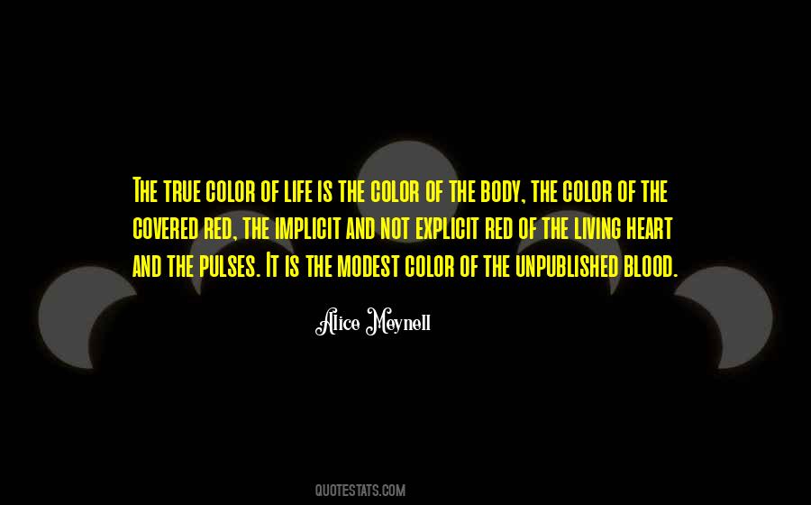 Blood Life Quotes #195650