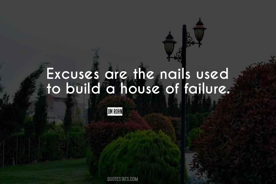 Excuses Failure Quotes #911578