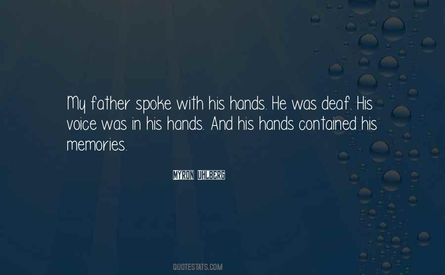 Father's Hands Quotes #1203249