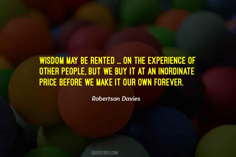 Wisdom Of Experience Quotes #1094850