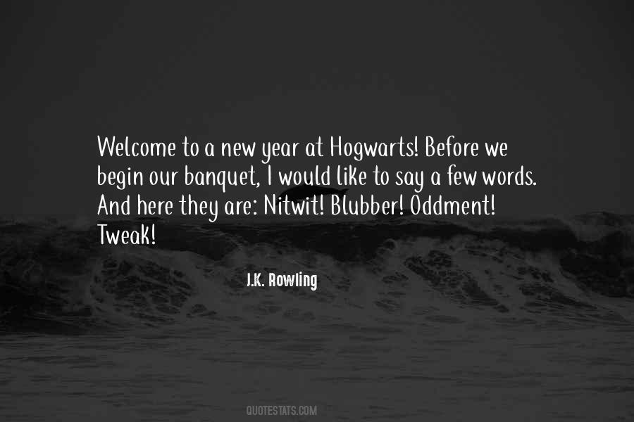 Welcome To Hogwarts Quotes #615310