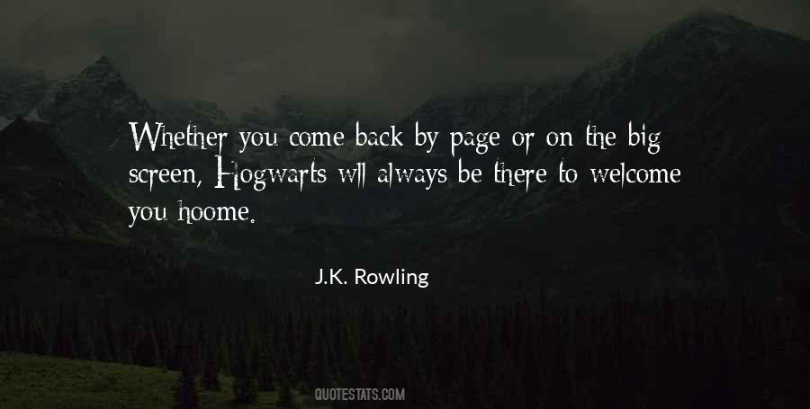 Welcome To Hogwarts Quotes #897518