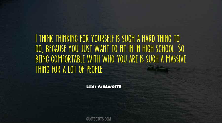 Thinking So Hard Quotes #919335