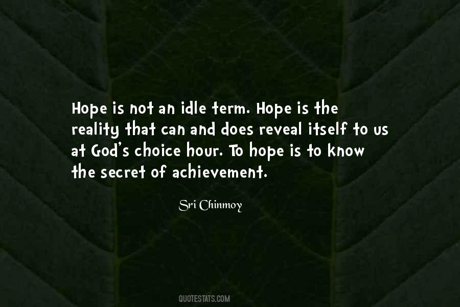 Hope And Reality Quotes #1133106