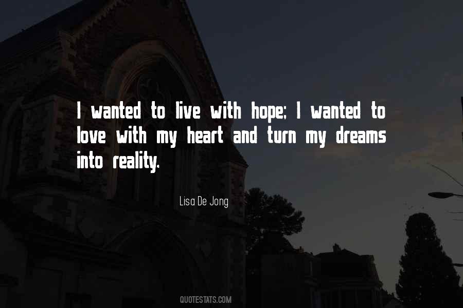 Hope And Reality Quotes #1540318