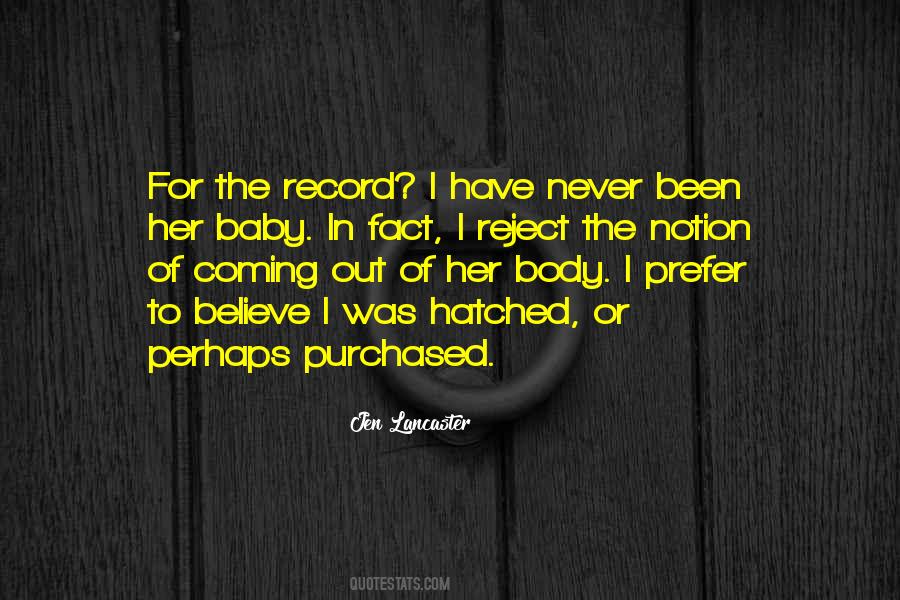 Baby Out Quotes #44610