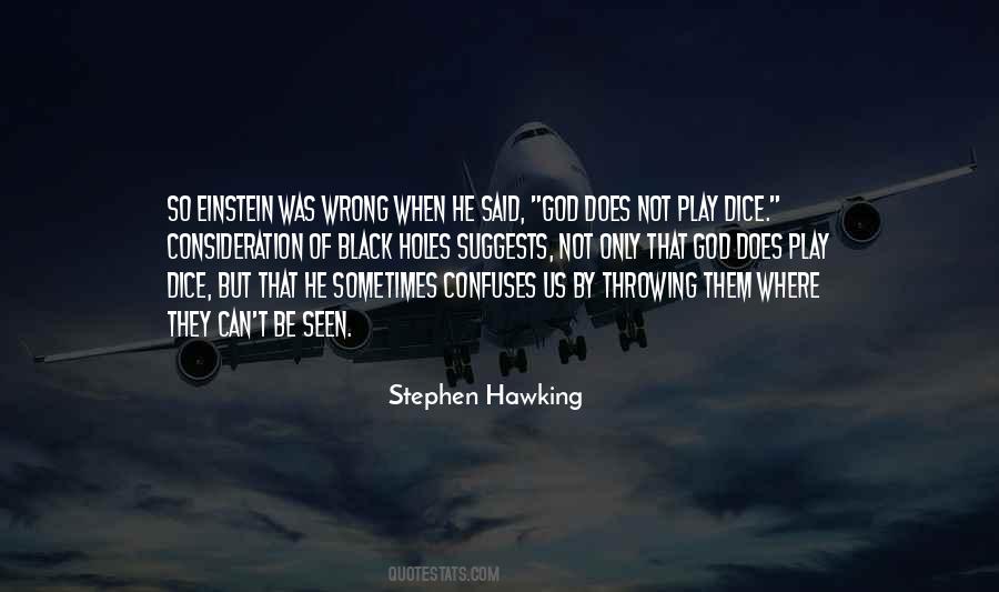 God Does Not Play Dice Quotes #194570