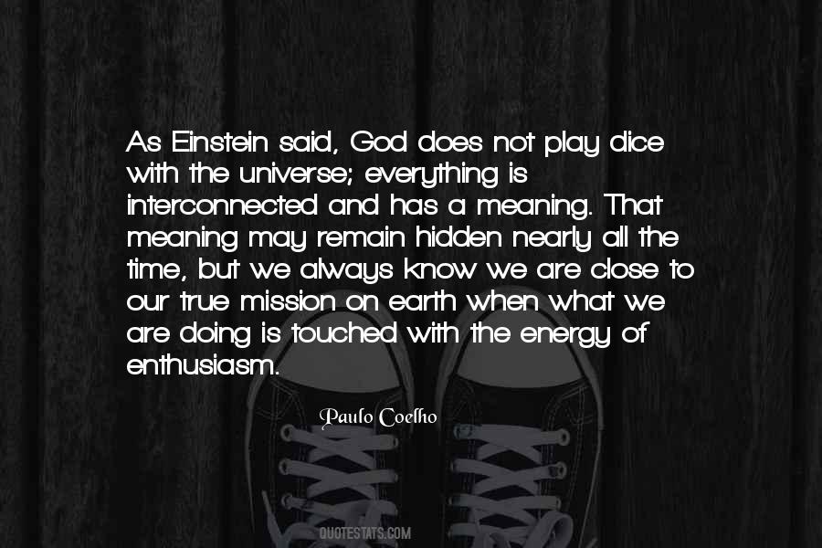 God Does Not Play Dice Quotes #89900