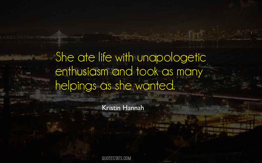 Quotes About Helpings #1040934