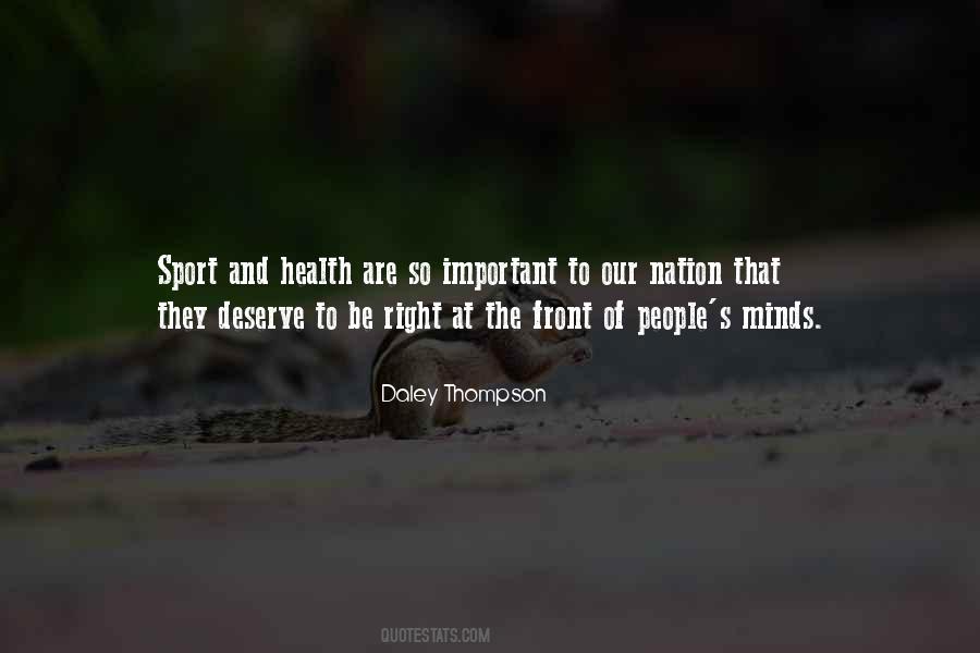 Sports Health Quotes #1794159