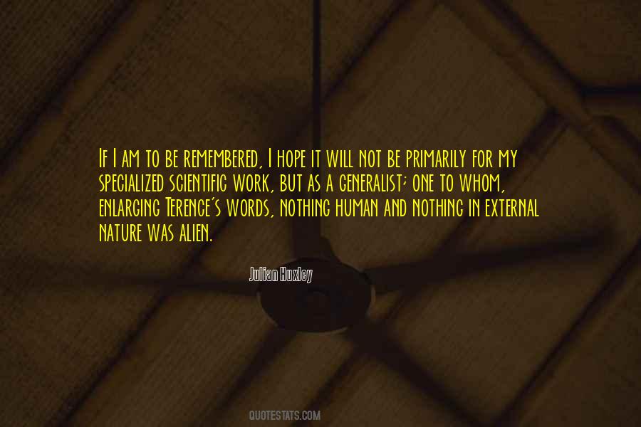 Nature And Work Quotes #1454515