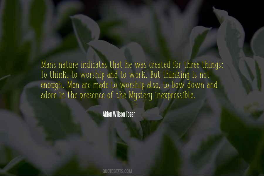 Nature And Work Quotes #1536017