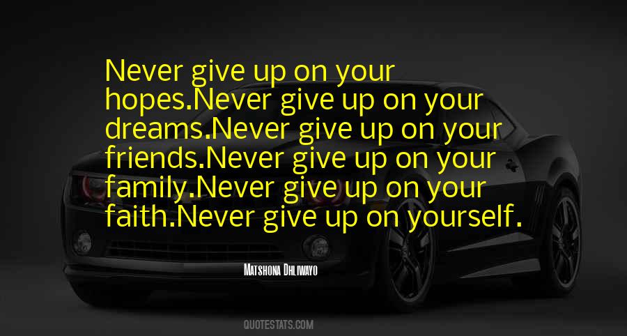 Never Give Up On Your Friends Quotes #156055