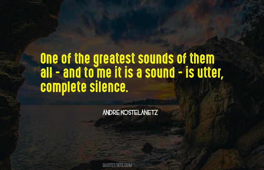 The Sound Of Silence Quotes #1035196