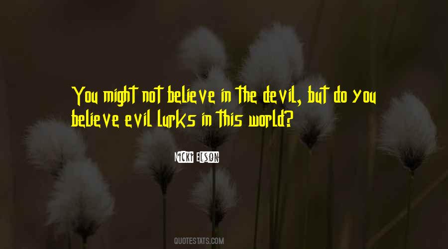 Evil Devil Quotes #63436