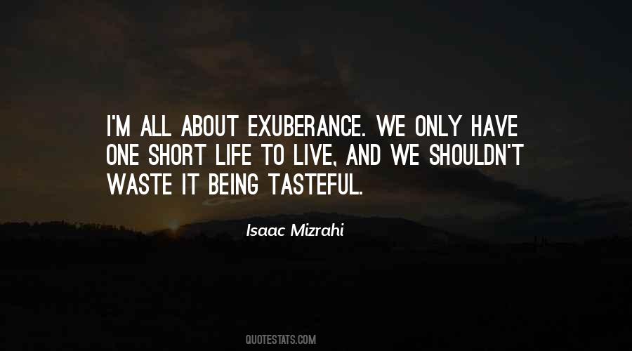 We Only Have One Life To Live Quotes #1064502
