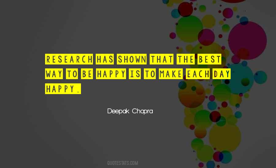 Best Way To Be Happy Quotes #1419776