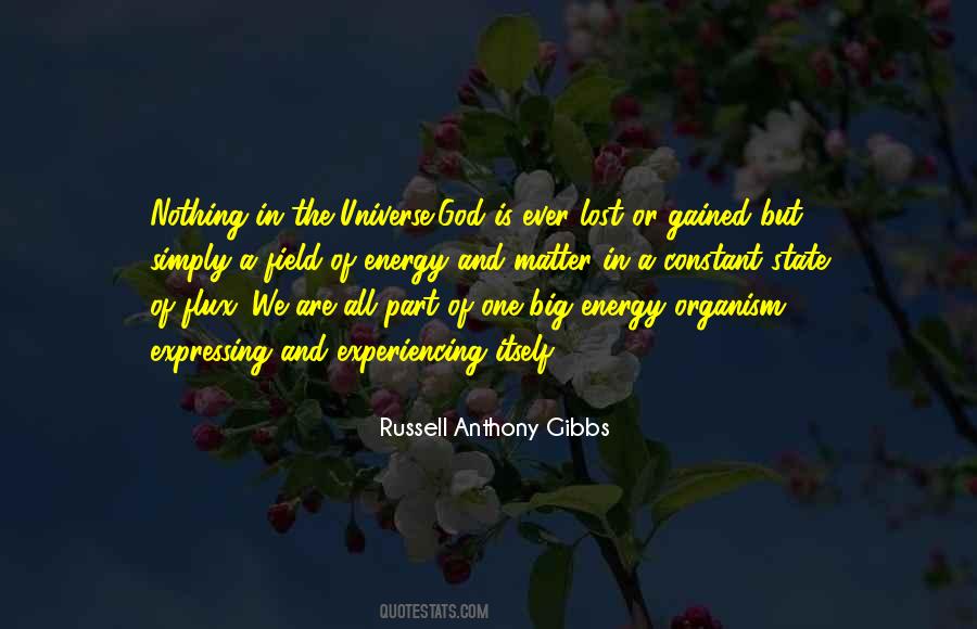 We Are Part Of The Universe Quotes #1496542