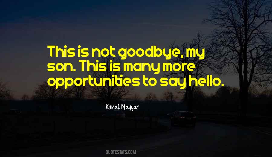 Not Goodbye Quotes #433657