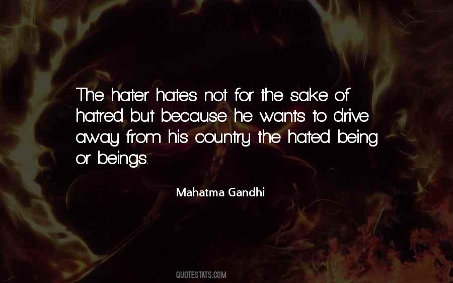 Being A Hater Quotes #1577493