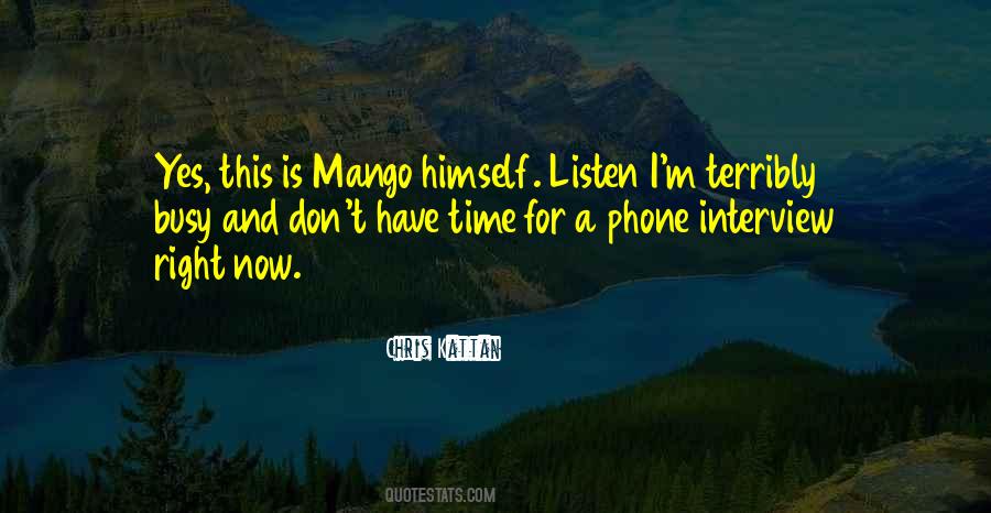 I Am Very Busy Quotes #55799