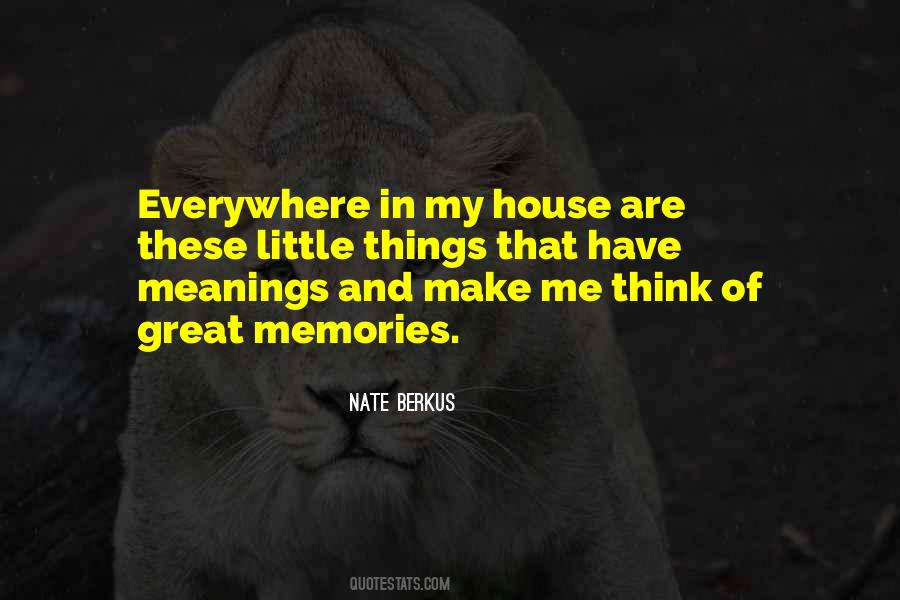 Little Things Memories Quotes #1269301