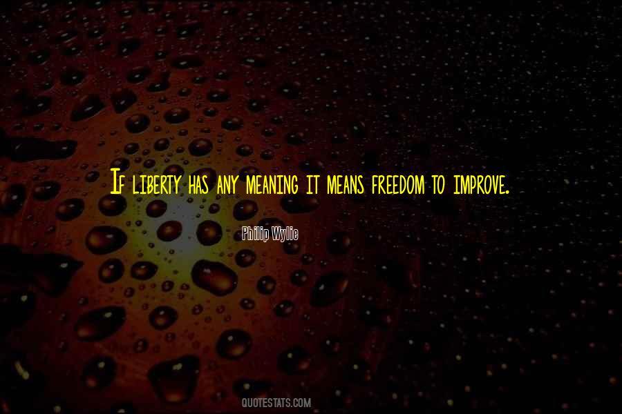 Freedom Meaning Quotes #1367762