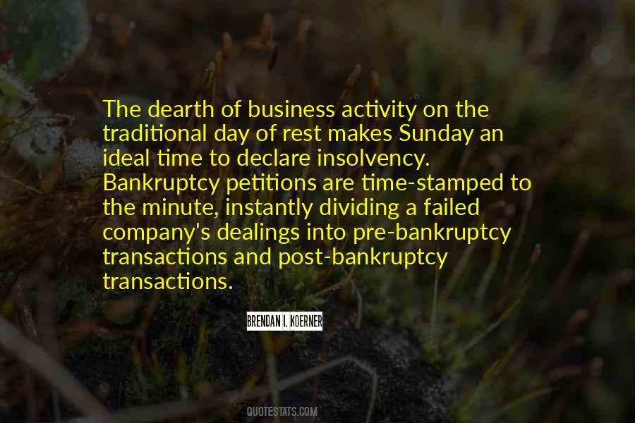 Quotes About The Insolvency #1053304