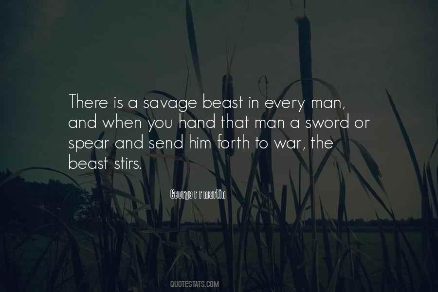 Beast Man Quotes #1073083