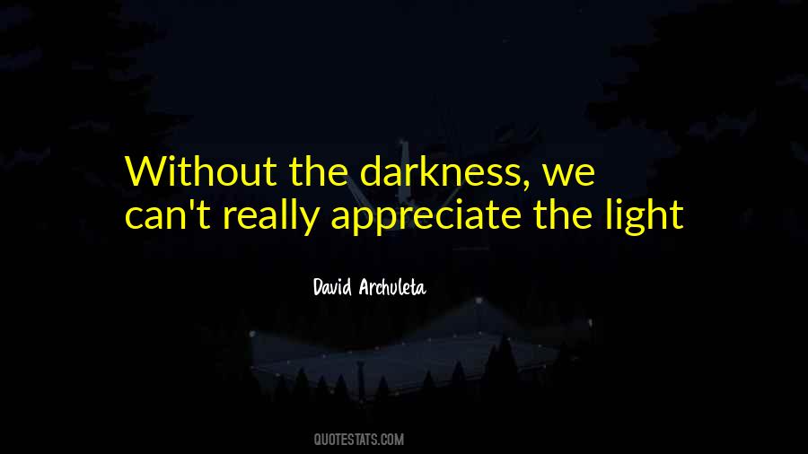 Without The Darkness Quotes #454412