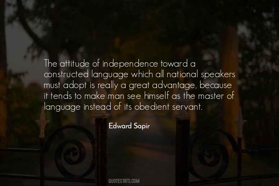 Attitude Of Man Quotes #617726