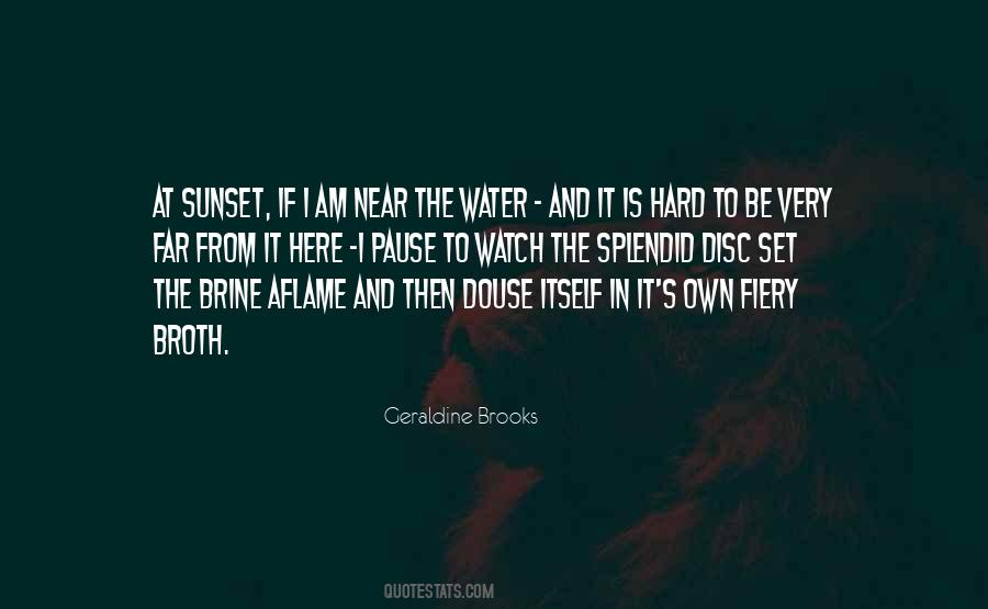 Sunset Water Quotes #122945