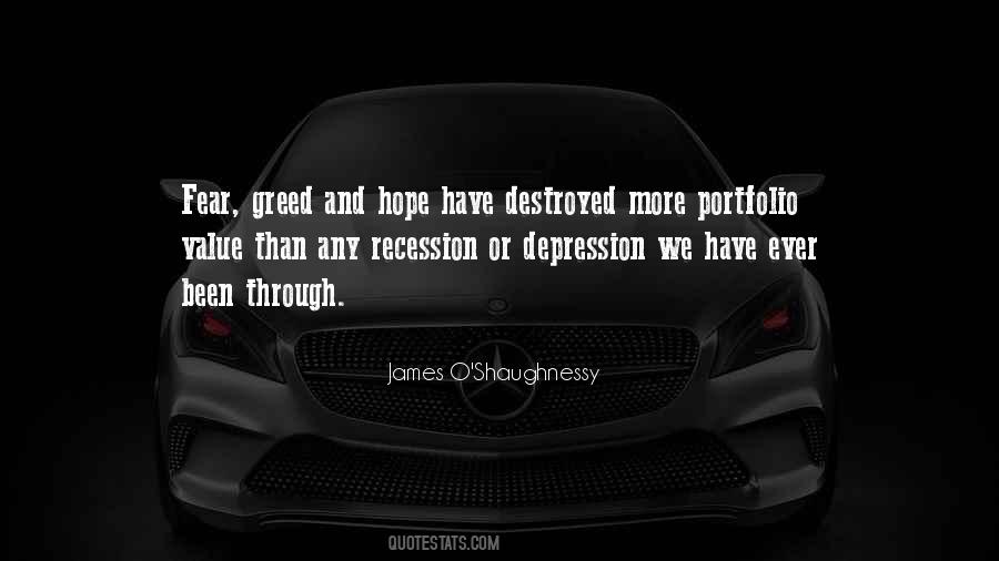 Fear And Greed Quotes #1233597