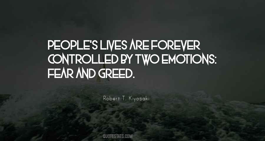 Fear And Greed Quotes #652513