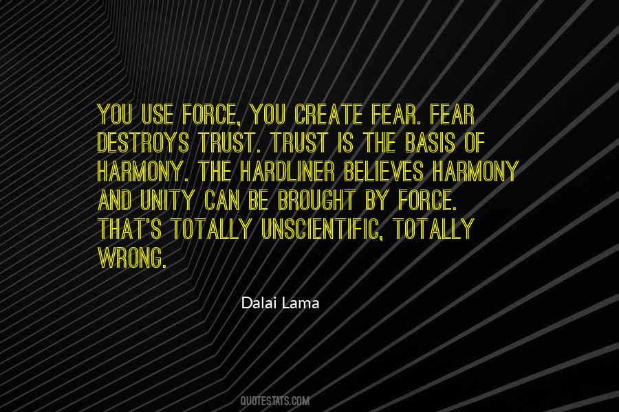 Fear Destroys Quotes #952646