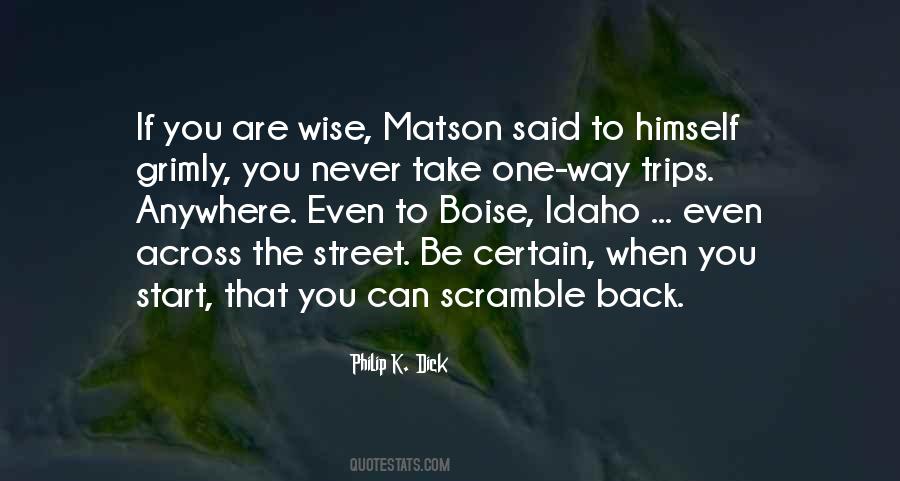 Wise Street Quotes #93090