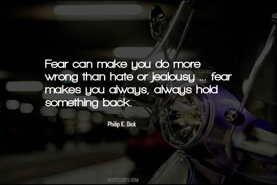Fear Hold You Back Quotes #738579