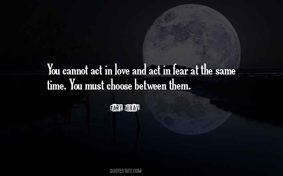 Fear In Love Quotes #199234