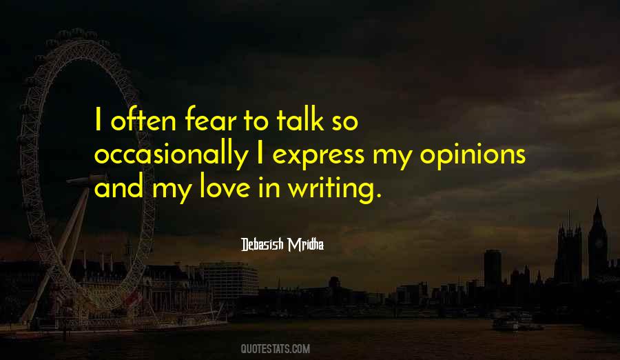 Fear In Love Quotes #77731