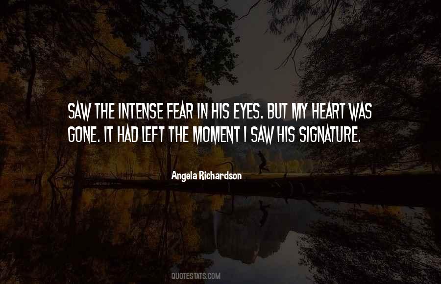 Fear In The Eyes Quotes #816762