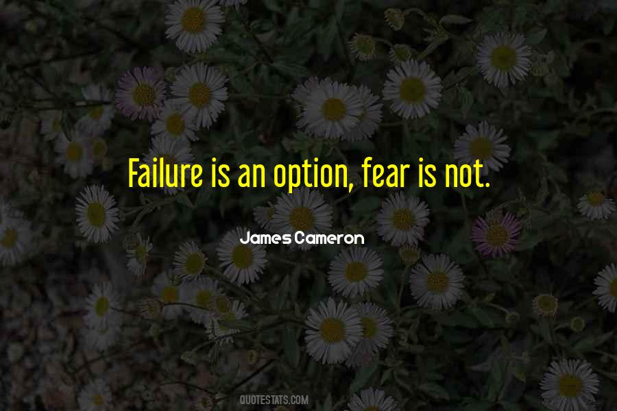 Fear Is Not An Option Quotes #1406046