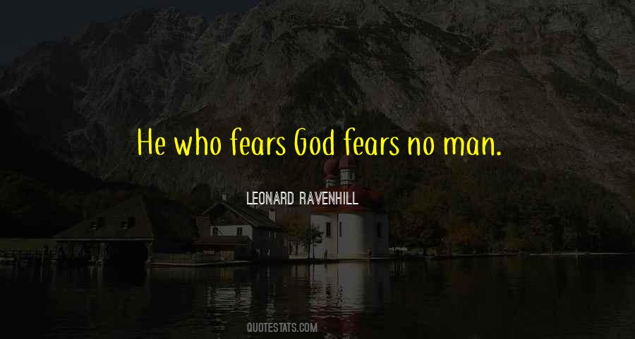 Fear No God Quotes #781575