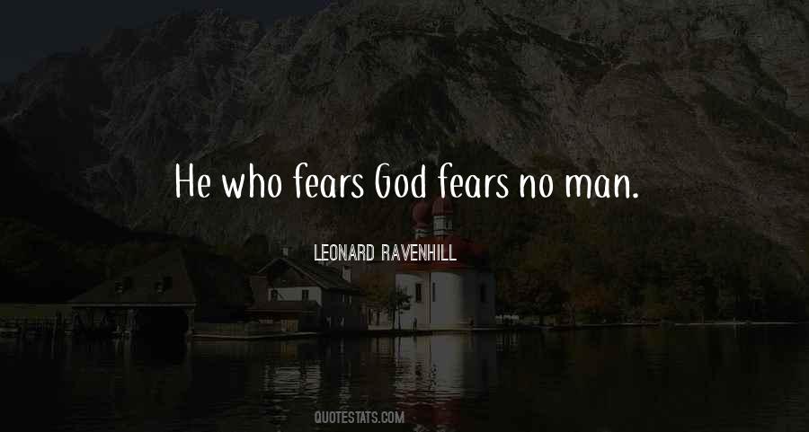 Fear No Man Quotes #781575