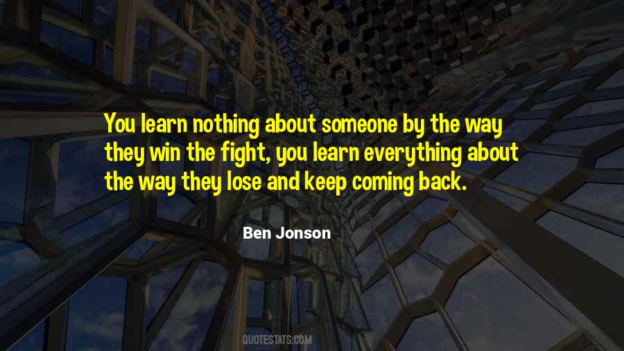 Learn How To Lose Quotes #761876