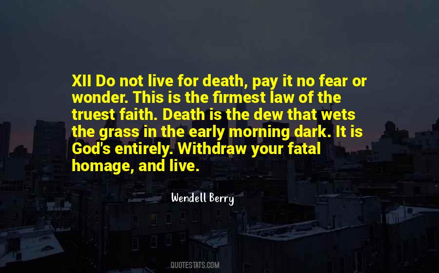 Fear Not Death Quotes #123981