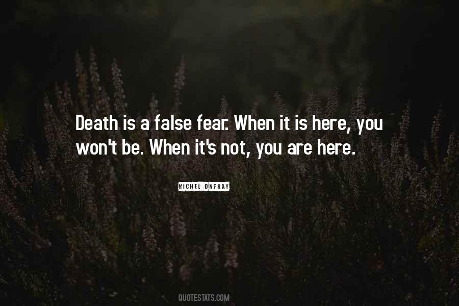 Fear Not Death Quotes #595646