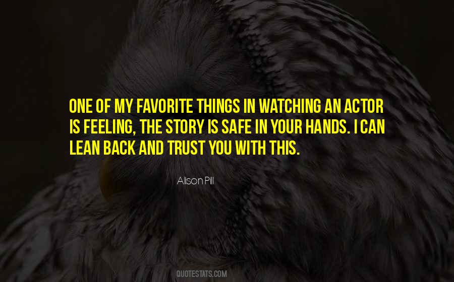 Safe In His Hands Quotes #37672